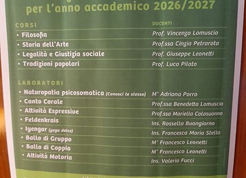 Anno Accademico 2026 2027